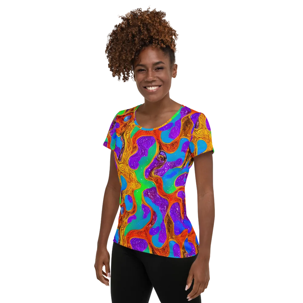 Prismwild on Women's Athletic T-Shirt — Left
