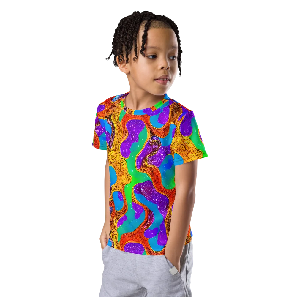 Prismwild on Kids Crew Neck T-Shirt — Left Front