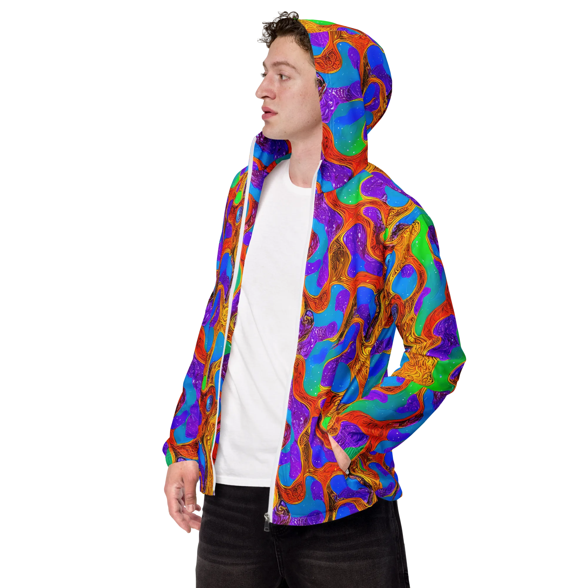 Prismwild on Men's Windbreaker — Left Front