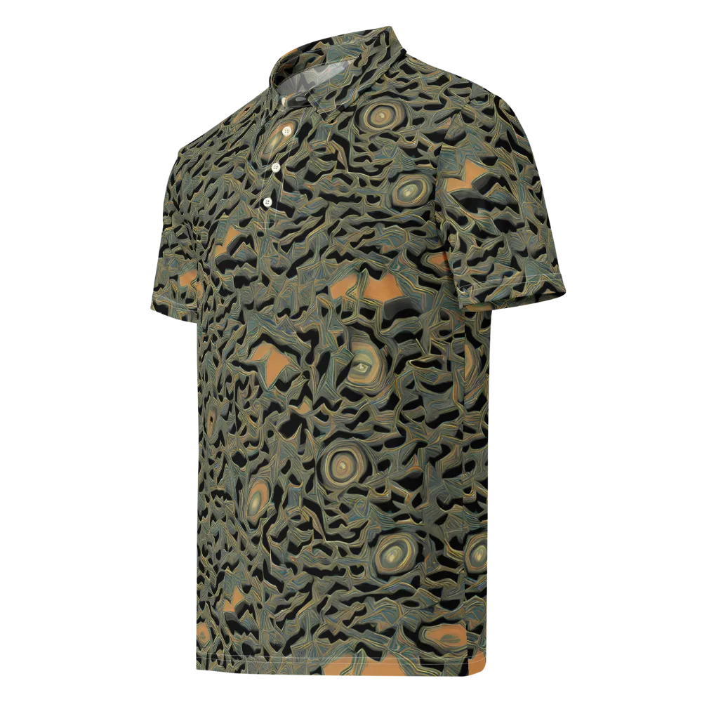 Mineral Night on Men's Slim Fit Polo Shirt — Left Front