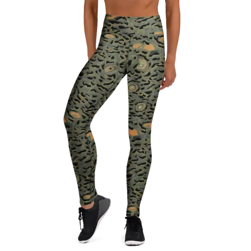 Mineral Night on a Yoga Leggings