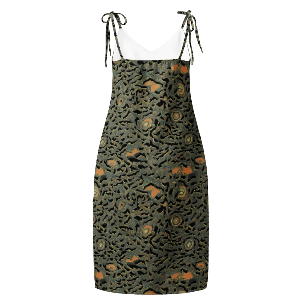 Mineral Night on Slip Dress — Back