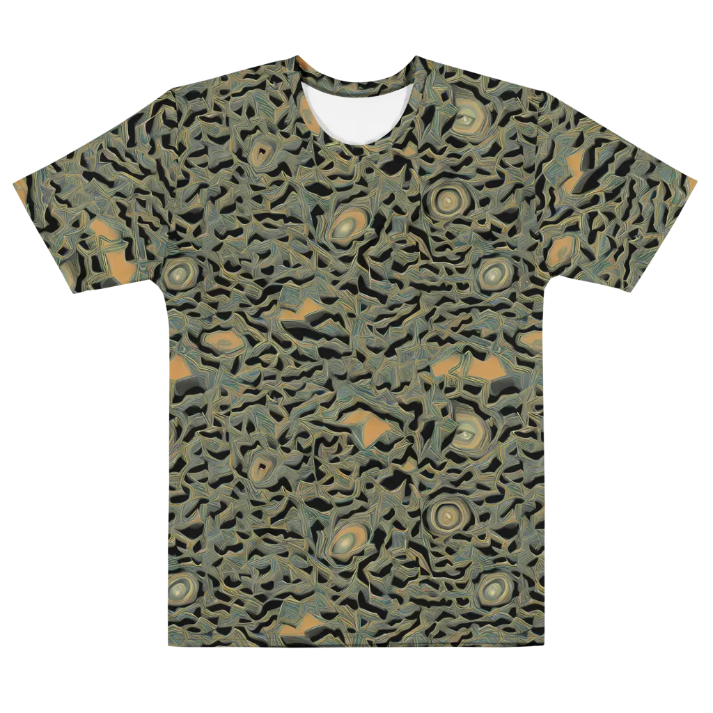 Mineral Night on Men's Cotton Crew Neck T-Shirt — Front