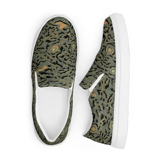 Mineral Night on a Men's Slip-On Canvas Shoes