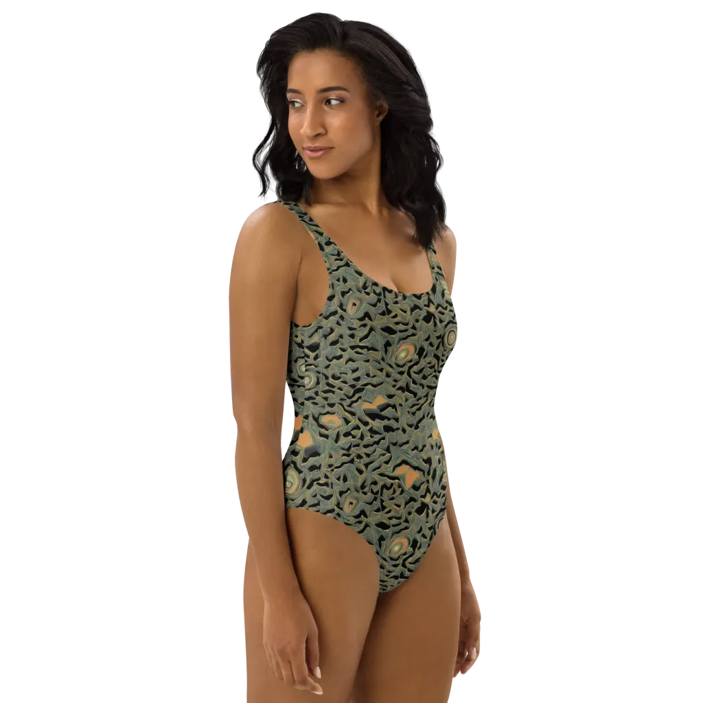 Mineral Night on One-Piece Swimsuit — Right