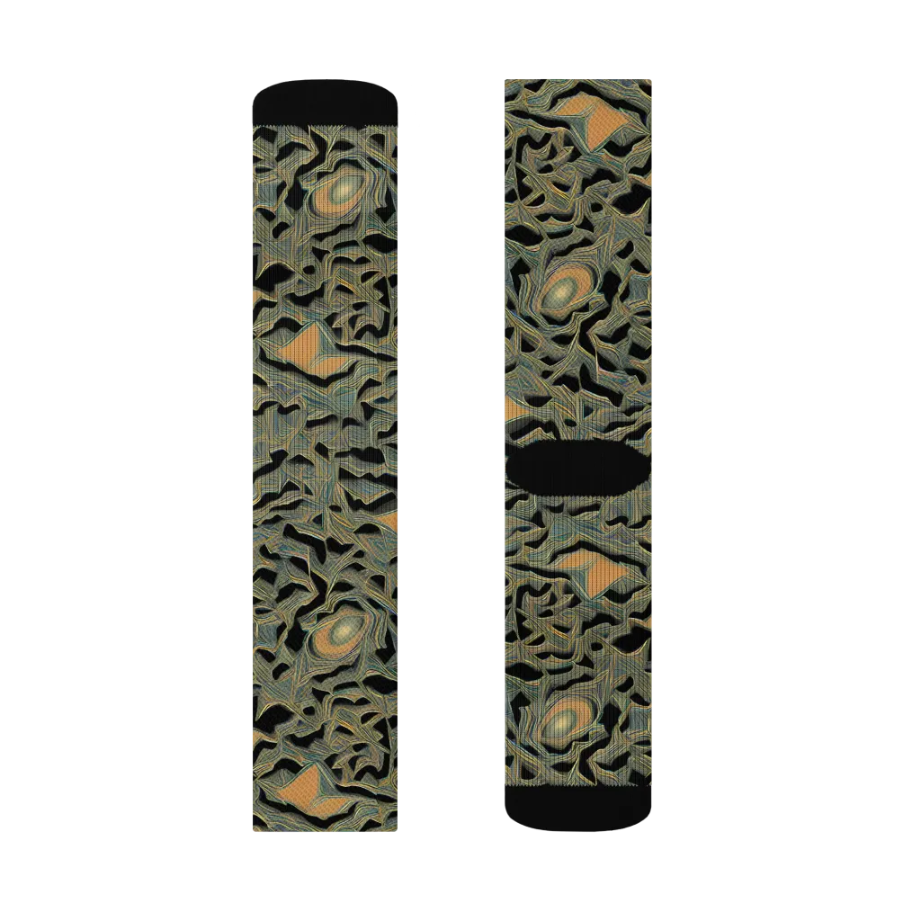 Mineral Night on Socks — Right Sock