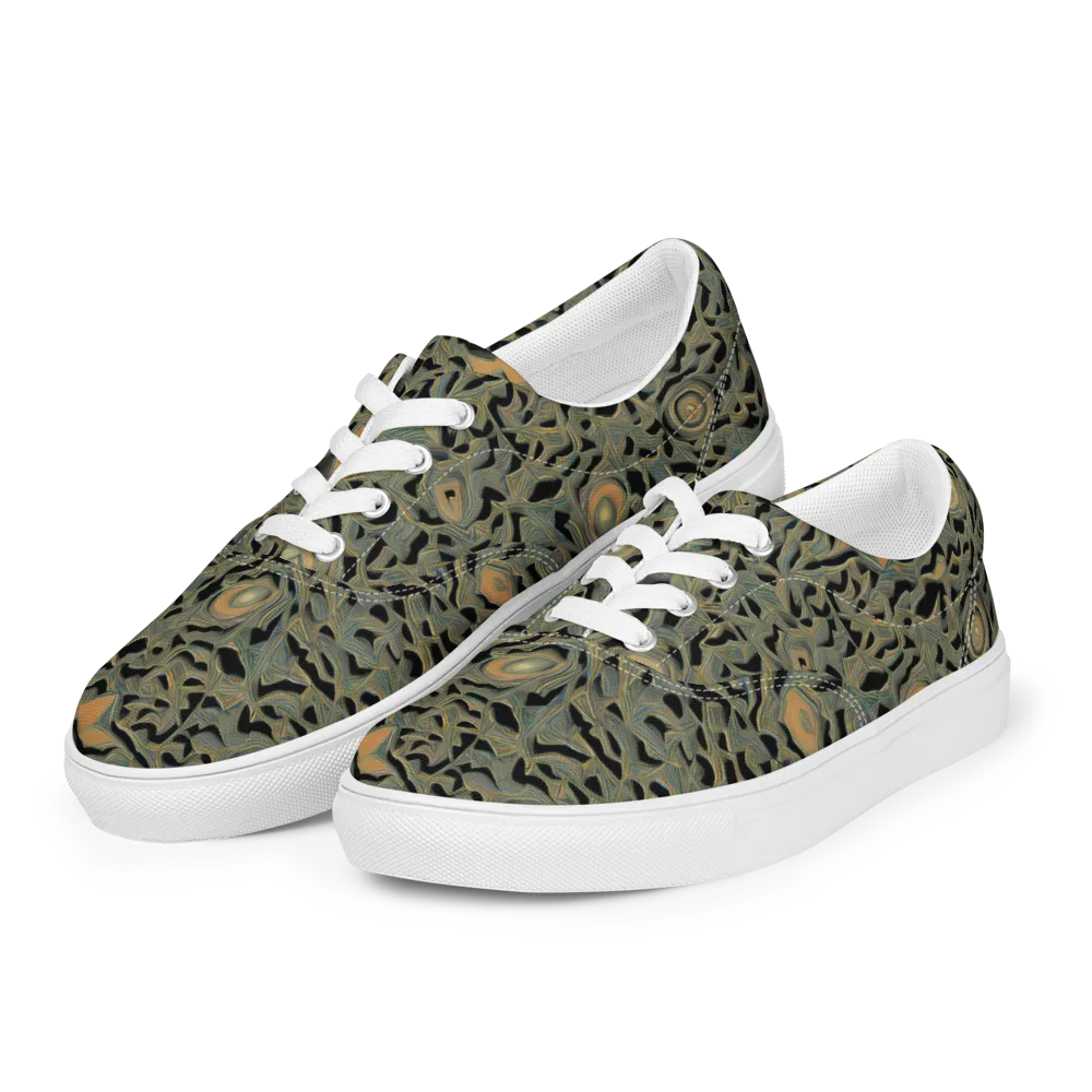 Mineral Night on Men's Lace-Up Canvas Shoes — Left Front