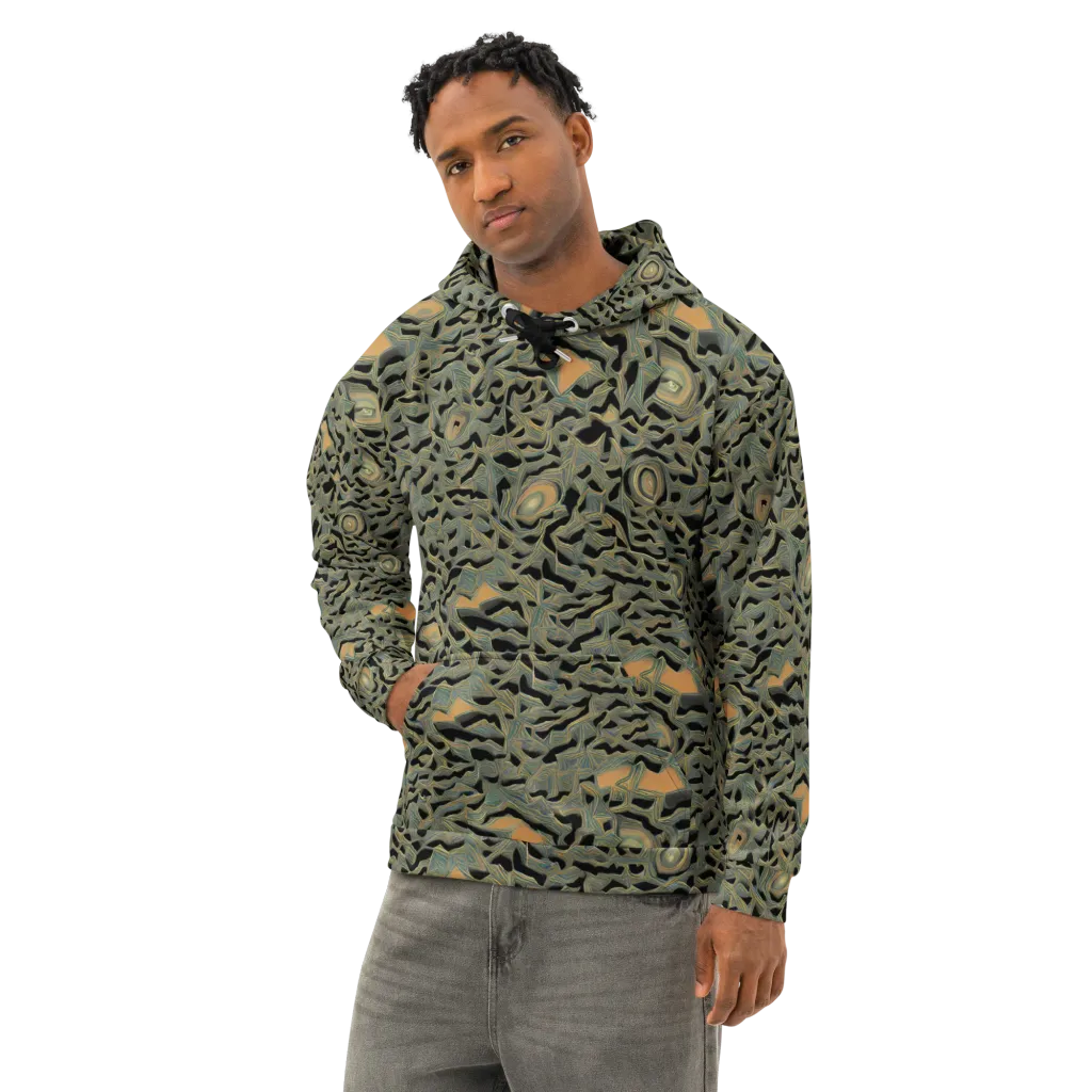 Mineral Night on Cotton Hoodie — Left Front