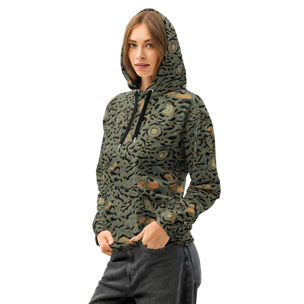 Mineral Night on Cotton Hoodie — Left Front