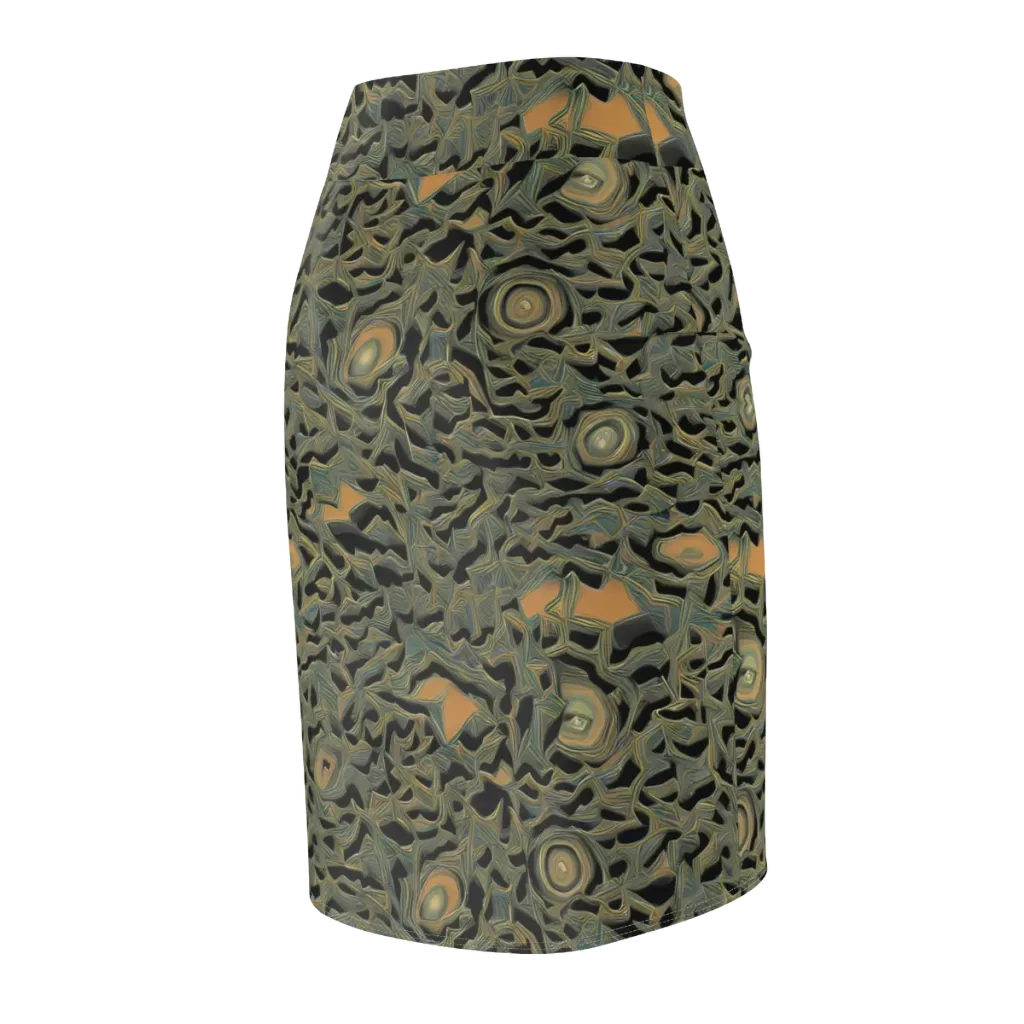 Mineral Night on Pencil Skirt — Back Side