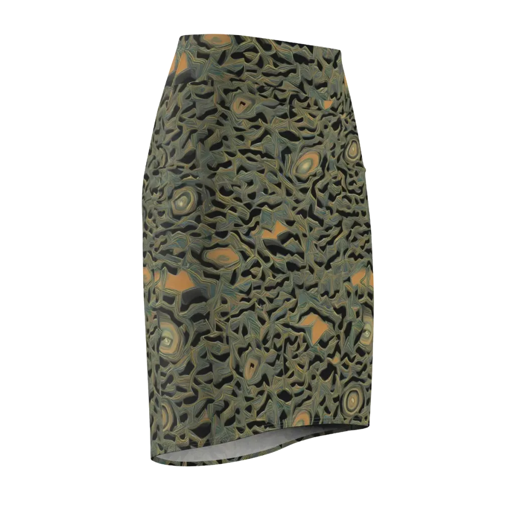 Mineral Night on Pencil Skirt — Front Side