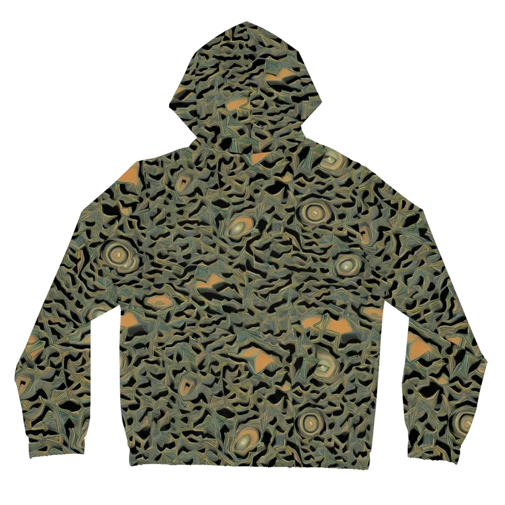 Mineral Night on Women's Full-Zip Hoodie — Back