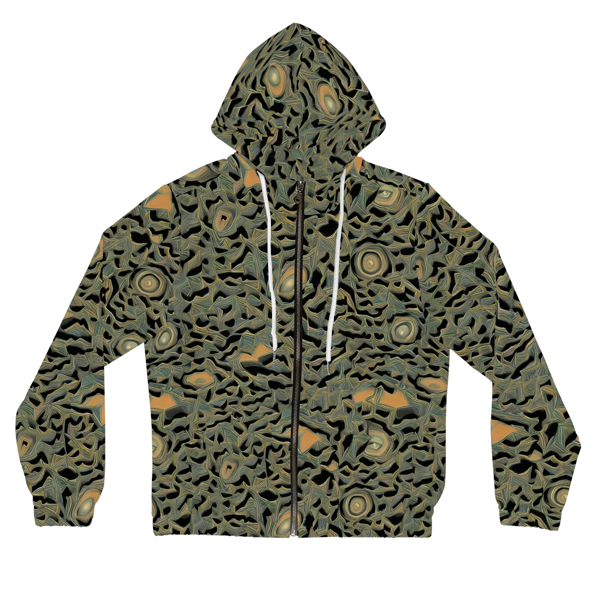 Mineral Night on Women's Full-Zip Hoodie — Front