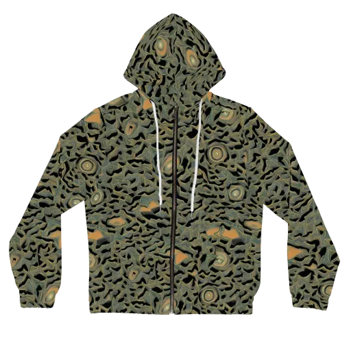 Mineral Night on a Women's Full-Zip Hoodie