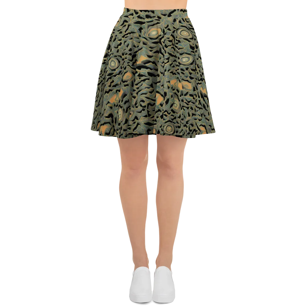 Mineral Night on Skater Skirt — Front