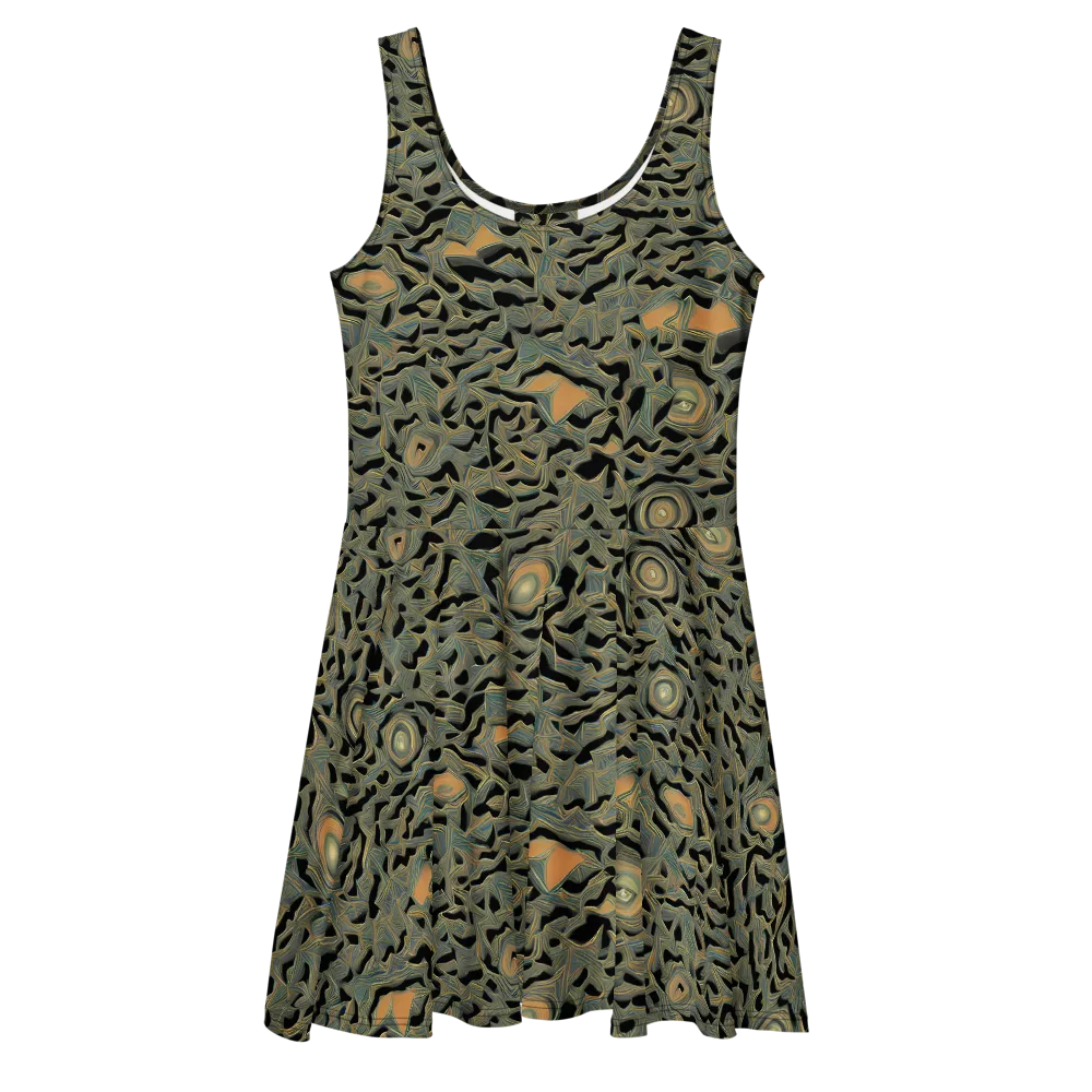 Mineral Night on Skater Dress — Front
