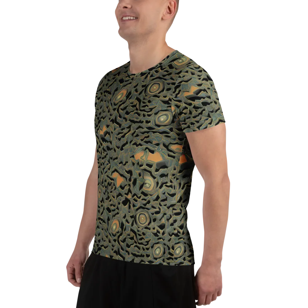 Mineral Night on Men's Athletic T-Shirt — Left
