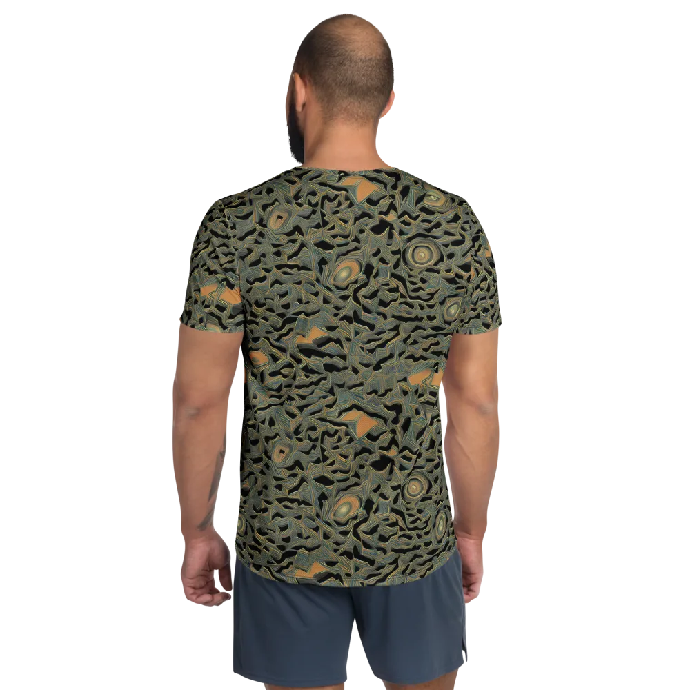 Mineral Night on Men's Athletic T-Shirt — Back