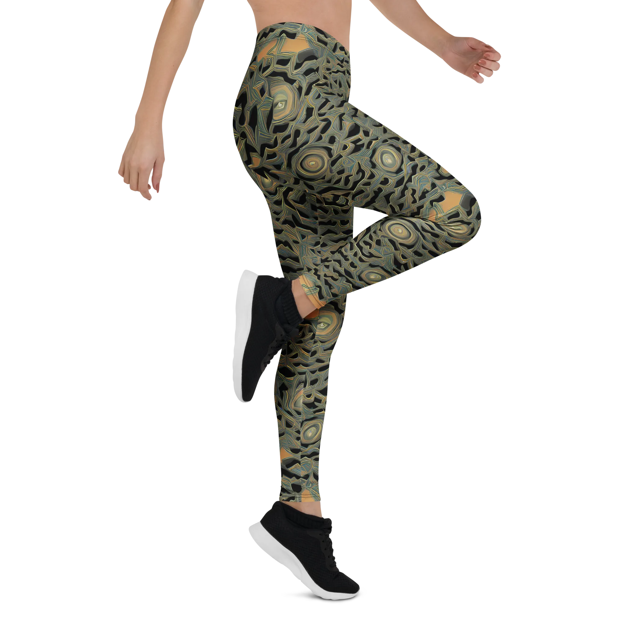 Mineral Night on Leggings — Right
