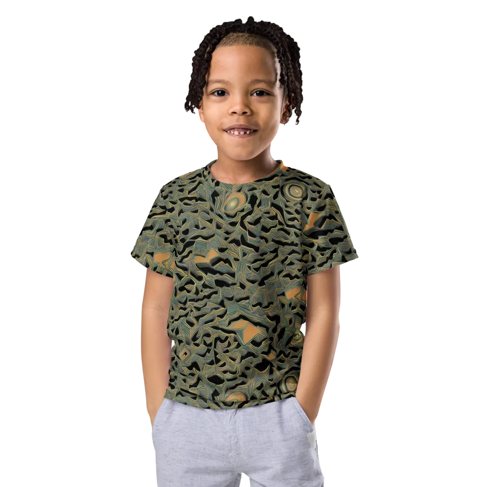 Mineral Night on Kids Crew Neck T-Shirt — Front