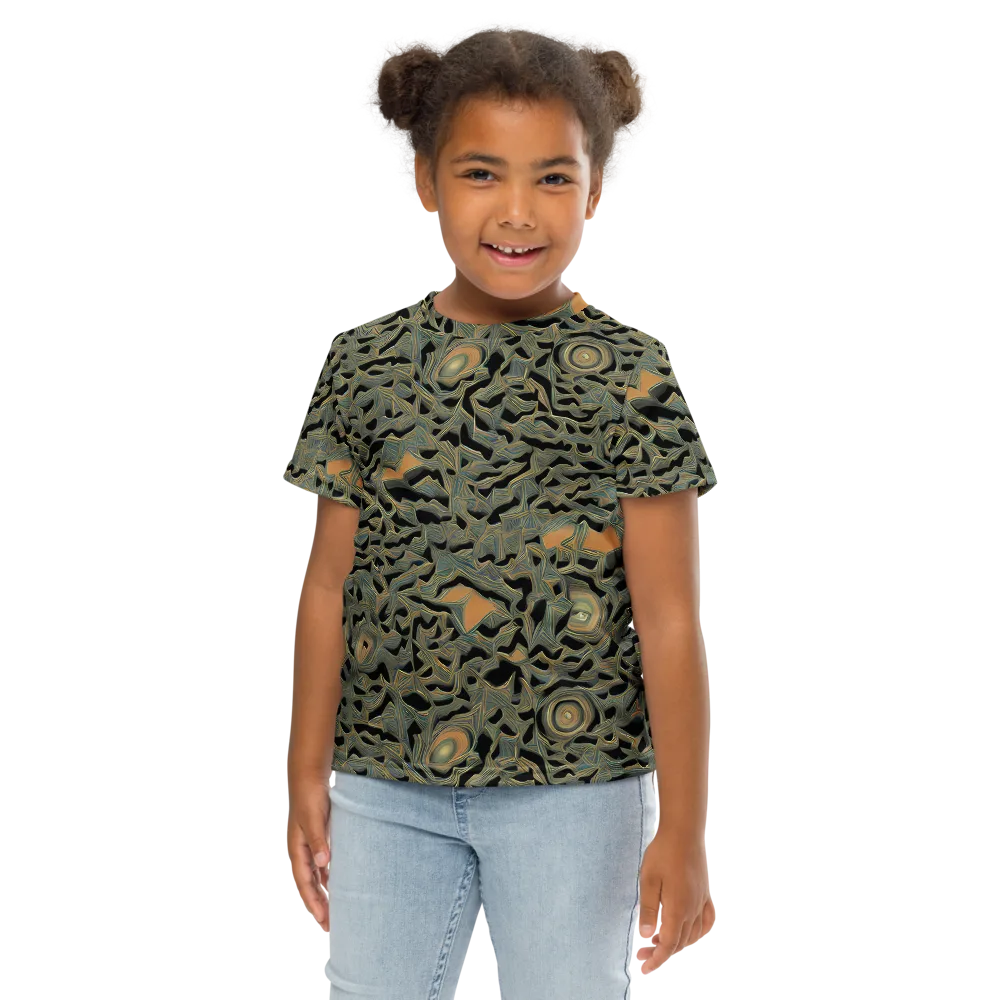 Mineral Night on Kids Crew Neck T-Shirt — Front