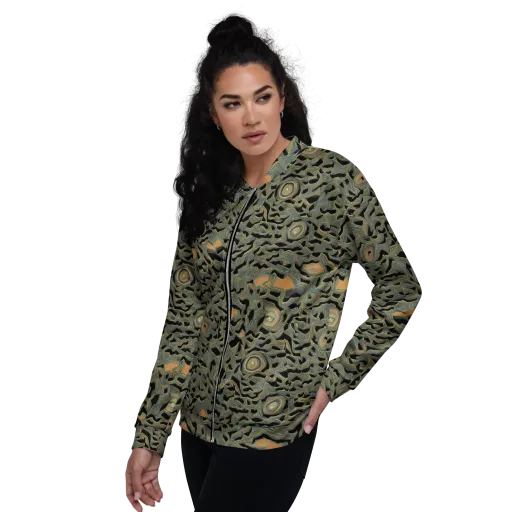 Mineral Night on a Bomber Jacket