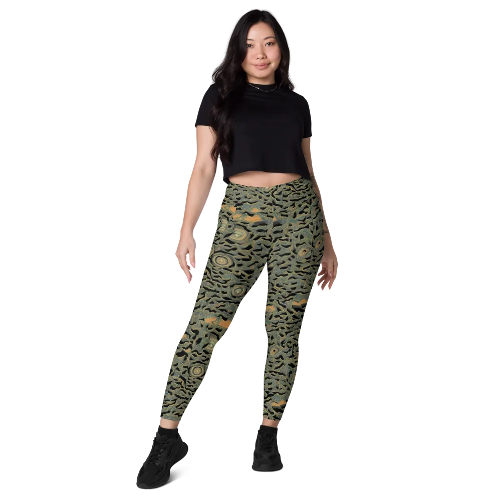 Mineral Night on Leggings with Pockets — Front