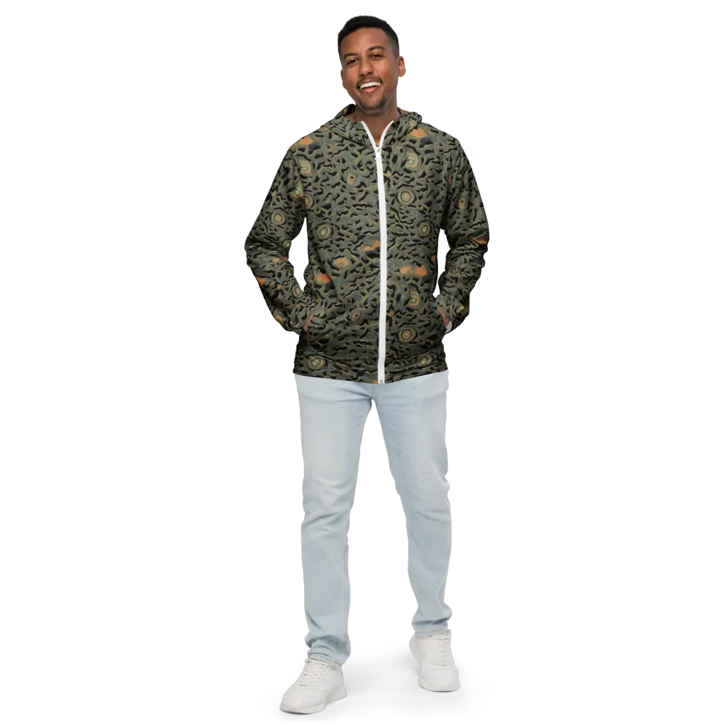 Mineral Night on Men's Windbreaker — Front