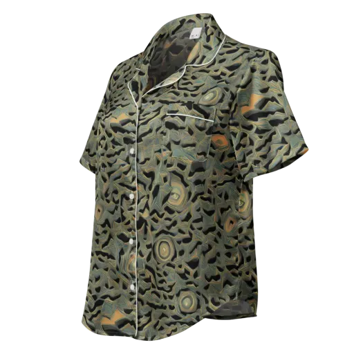 Mineral Night on a Women's Short Sleeve Pajama Top