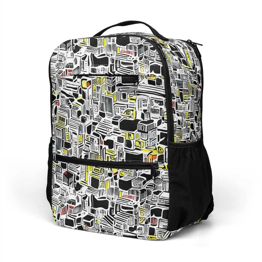 Monochrome Motion on Utility Backpack — Left Front