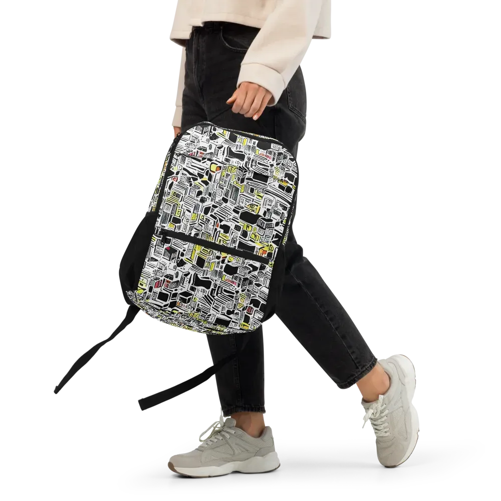 Monochrome Motion on Utility Backpack — Front