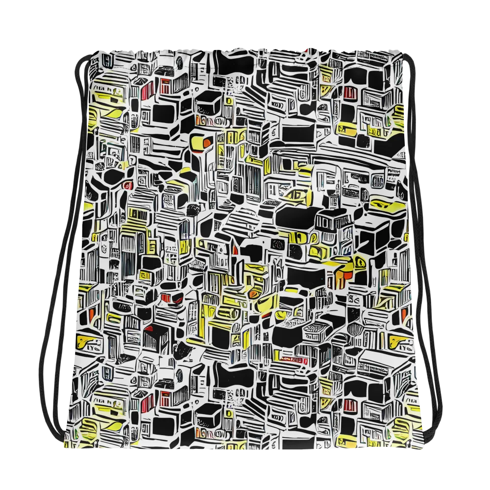 Monochrome Motion on Drawstring Bag — Photo
