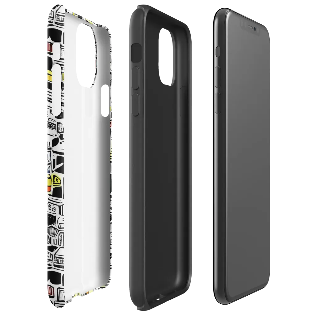 Monochrome Motion on Tough Case for iPhone® — Right
