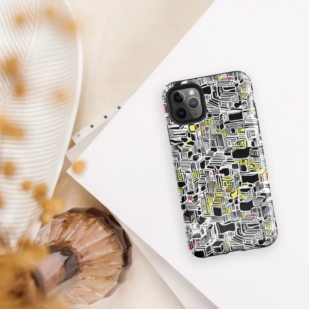 Monochrome Motion on Tough Case for iPhone® — Front