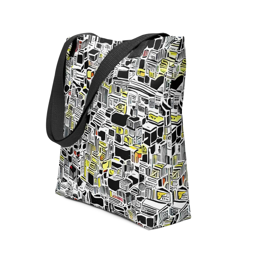 Monochrome Motion on Tote Bag — Front