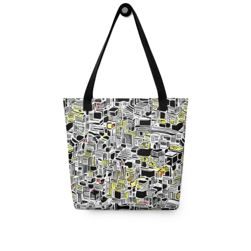 Monochrome Motion on a Tote Bag