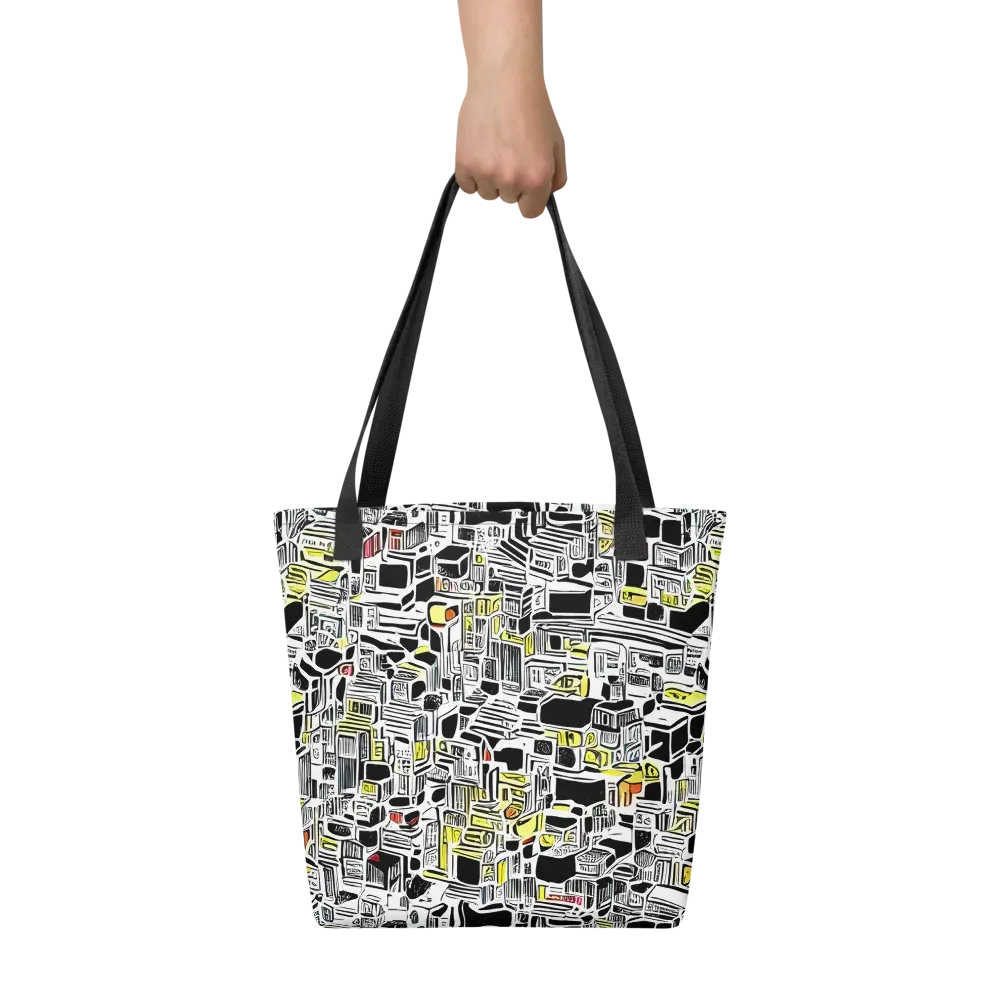 Monochrome Motion on Tote Bag — Front