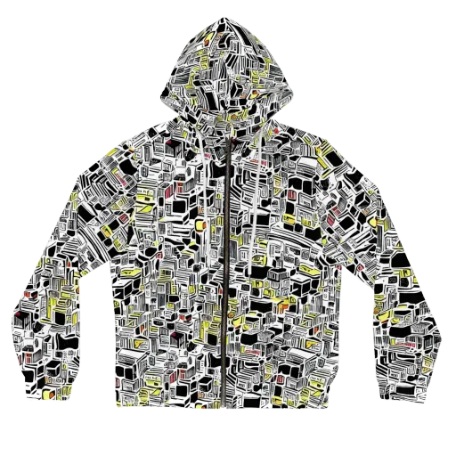 Monochrome Motion on a Women's Full-Zip Hoodie