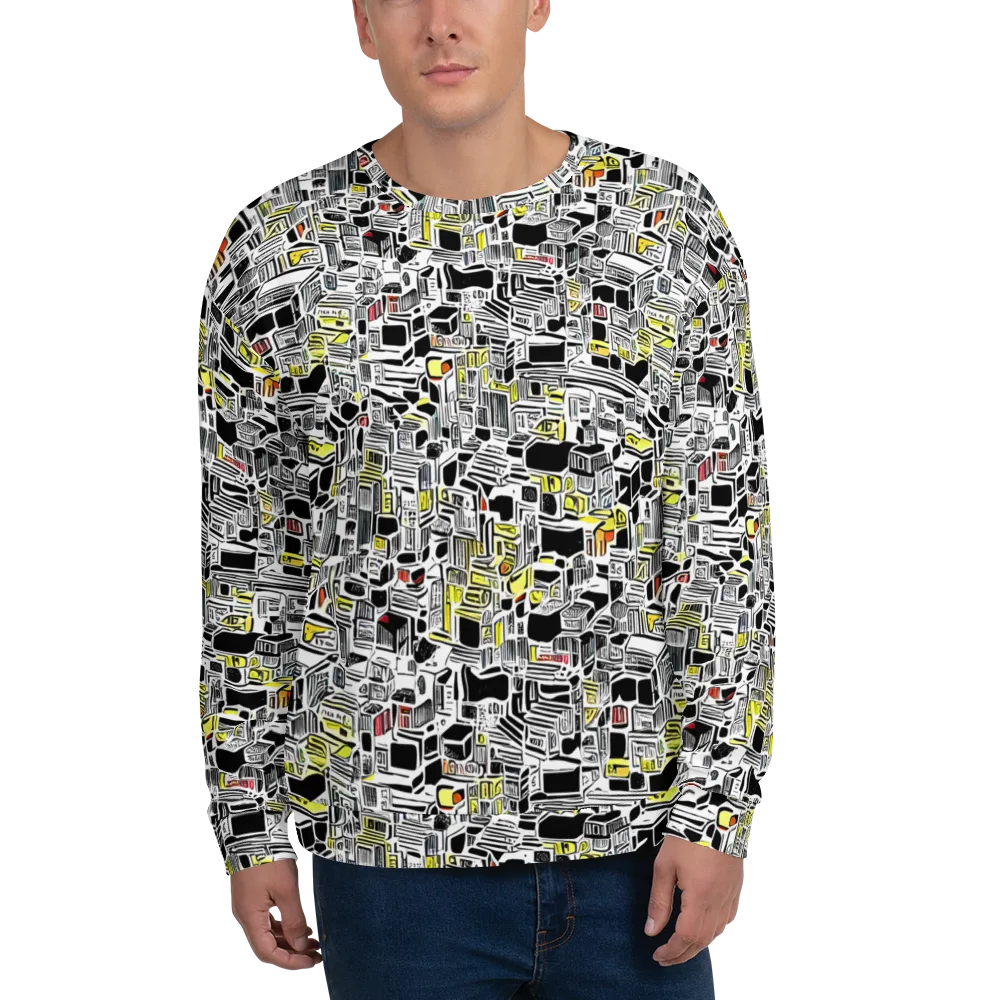 Monochrome Motion on Sweatshirt — Front