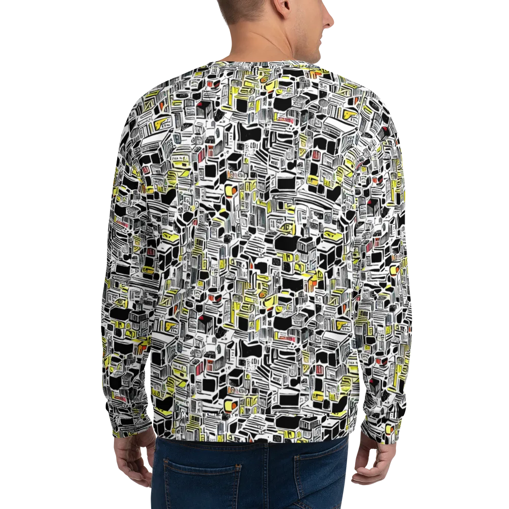Monochrome Motion on Sweatshirt — Back