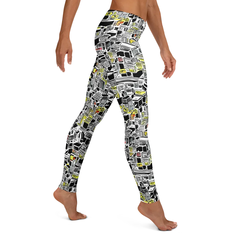 Monochrome Motion on Leggings — Right