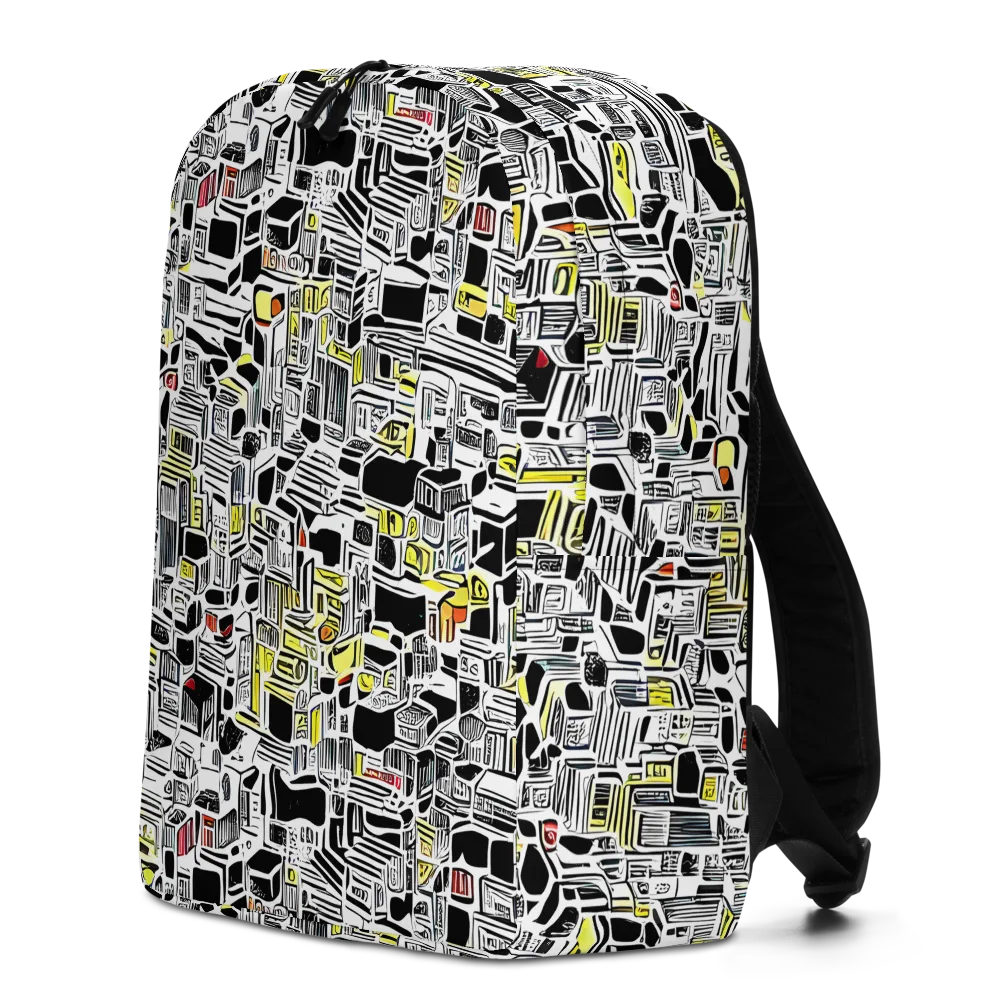 Monochrome Motion on Minimalist Backpack — Left