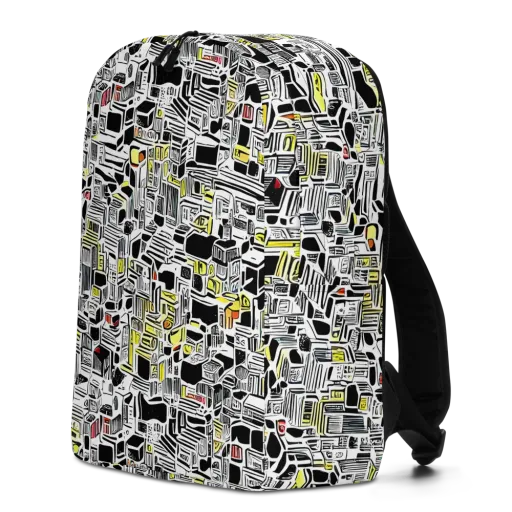 Monochrome Motion on a Minimalist Backpack