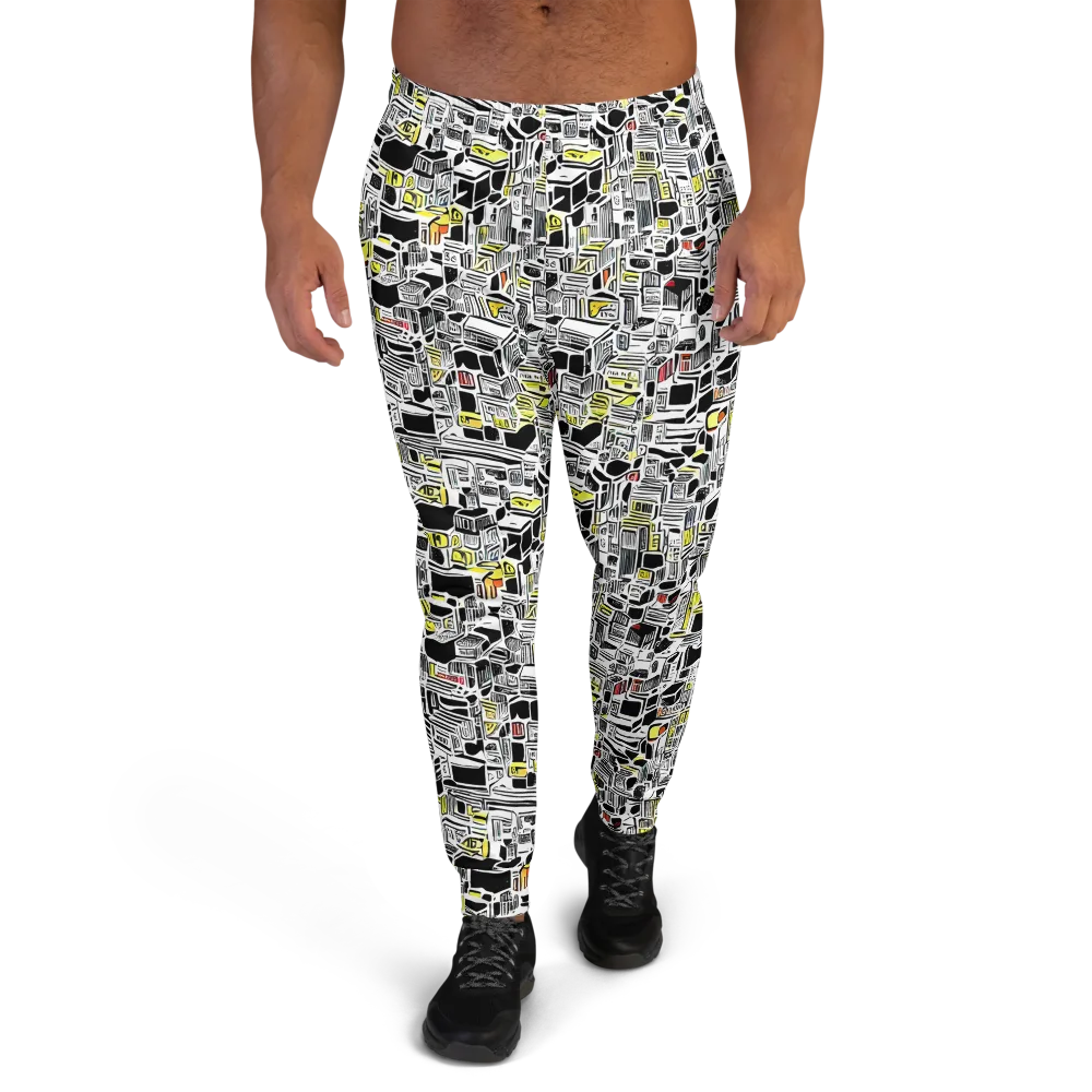 Monochrome Motion on Men's Joggers — Front
