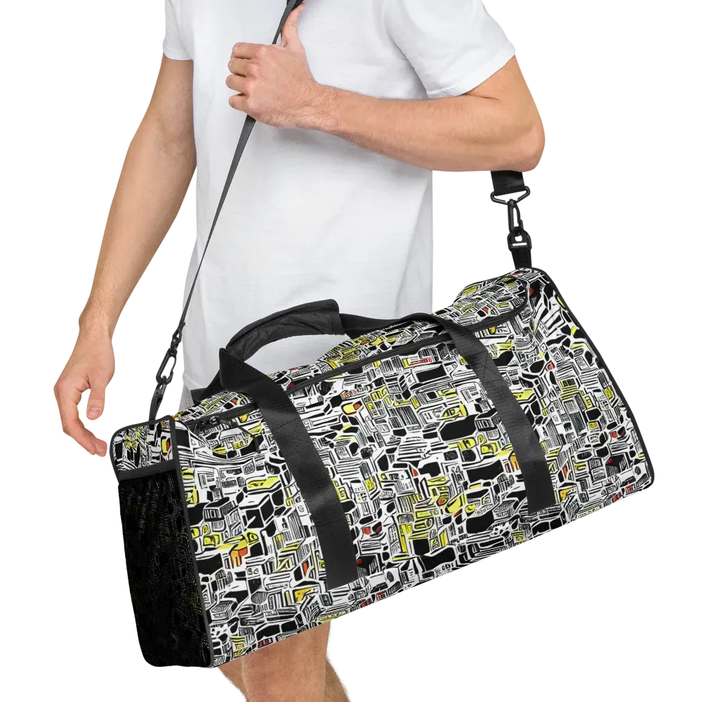 Monochrome Motion on Duffle Bag — Right Front