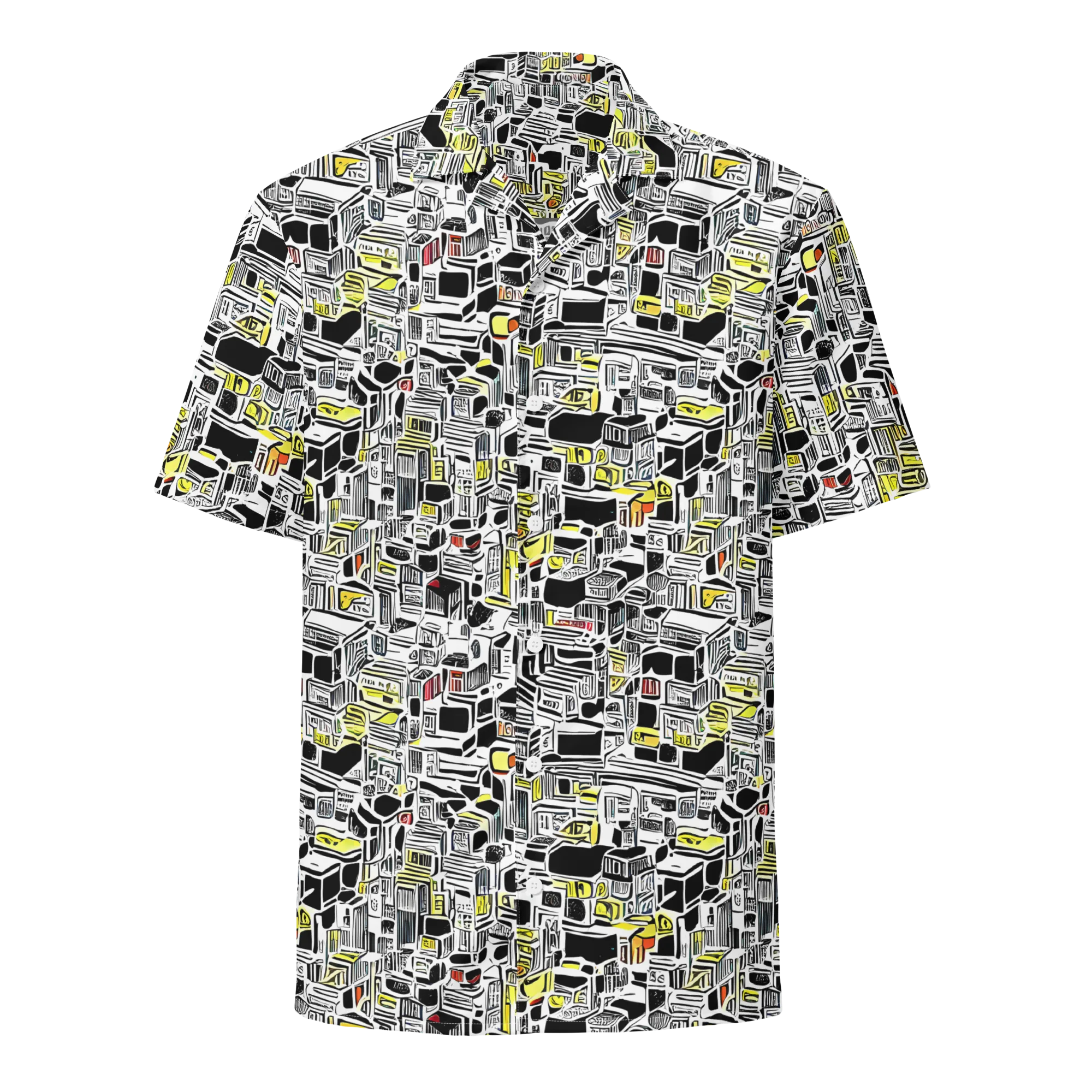 Monochrome Motion on Button Shirt — Front