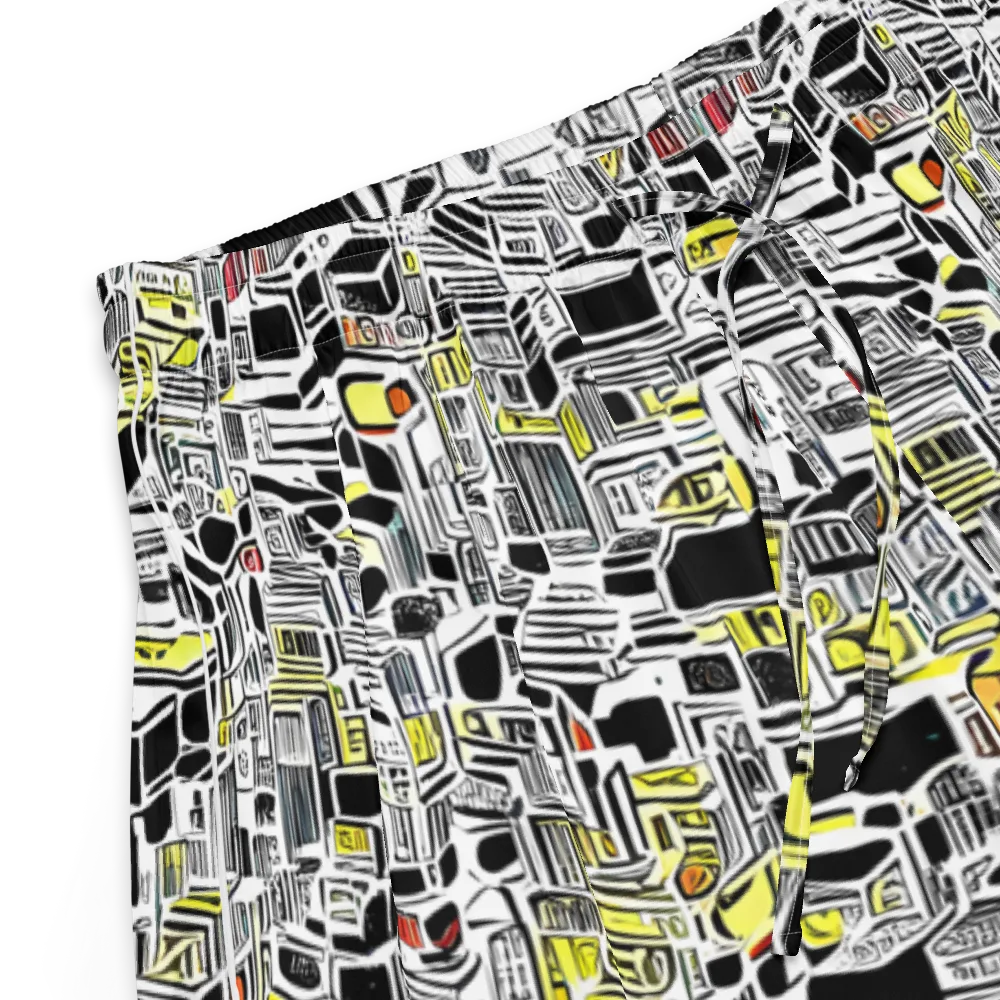 Monochrome Motion on Women's Pajama Shorts — Product details