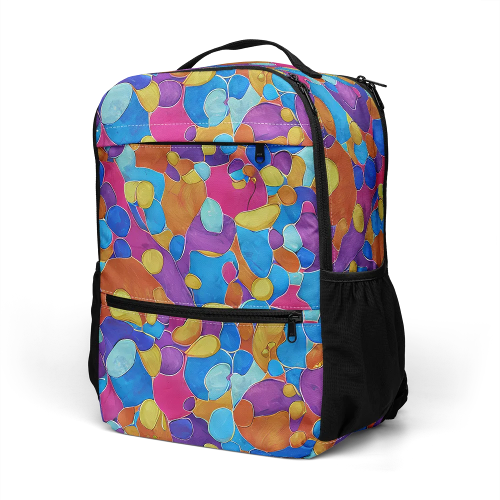Neon Riverstones on Utility Backpack — Left Front