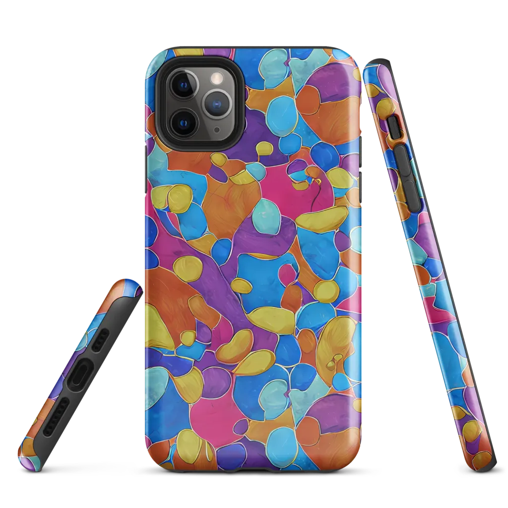 Neon Riverstones on Tough Case for iPhone® — Front