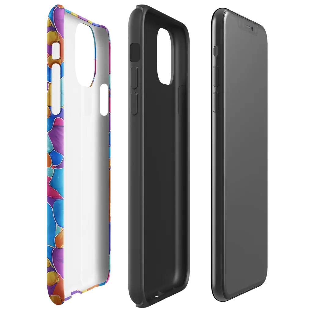 Neon Riverstones on Tough Case for iPhone® — Right